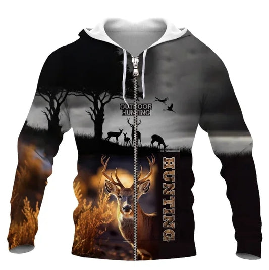 Unique Hoodie/Zipper Deer
