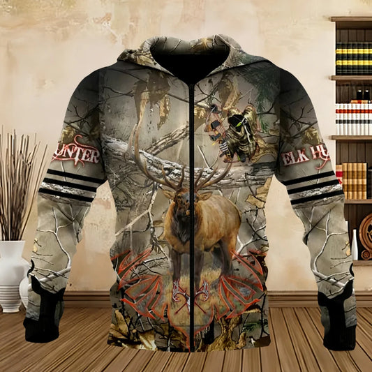 Zipper Hoodie Elk