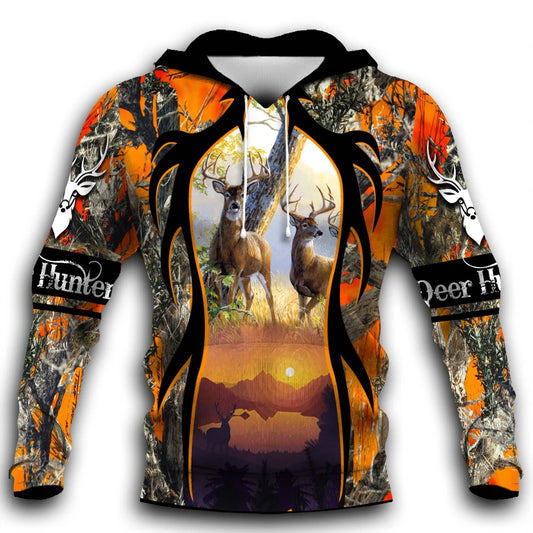 Hoodie Deer Sunset
