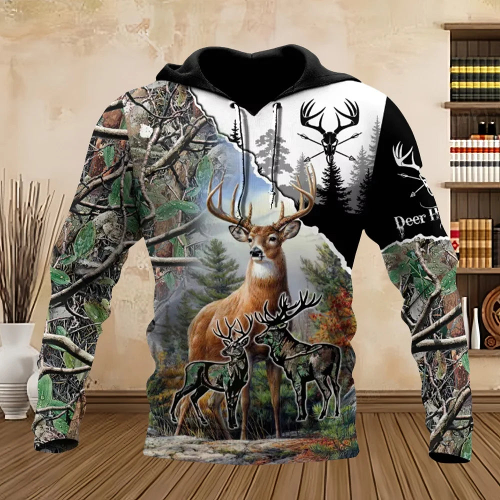 Hoodie Deer & Moose-1